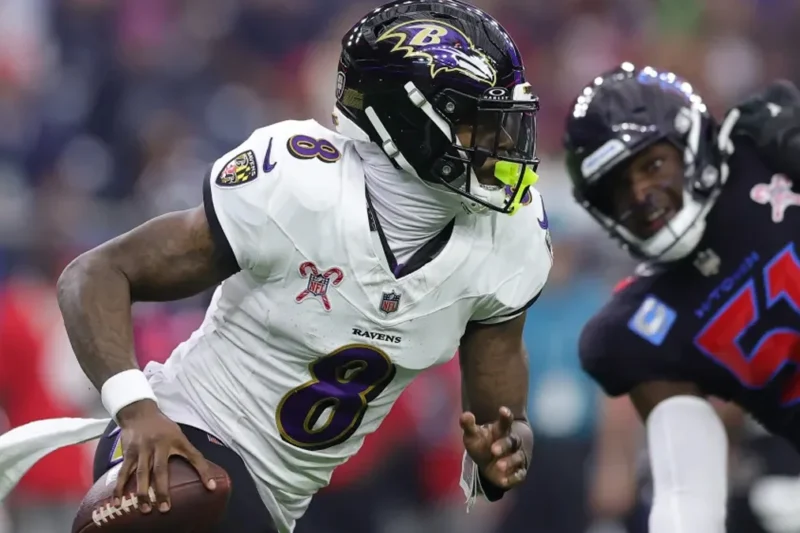 Lamar Jackson surpasses Michael Vick as the NFL quarterback with the most rushing yards